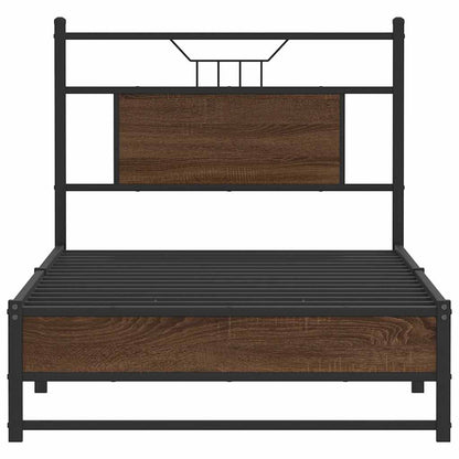 Giroletto senza Materasso Rovere Marrone 90x190cm in Truciolato | homemem39