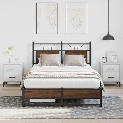 Giroletto senza Materasso Rovere Marrone 120x190 cm Truciolato | homemem39