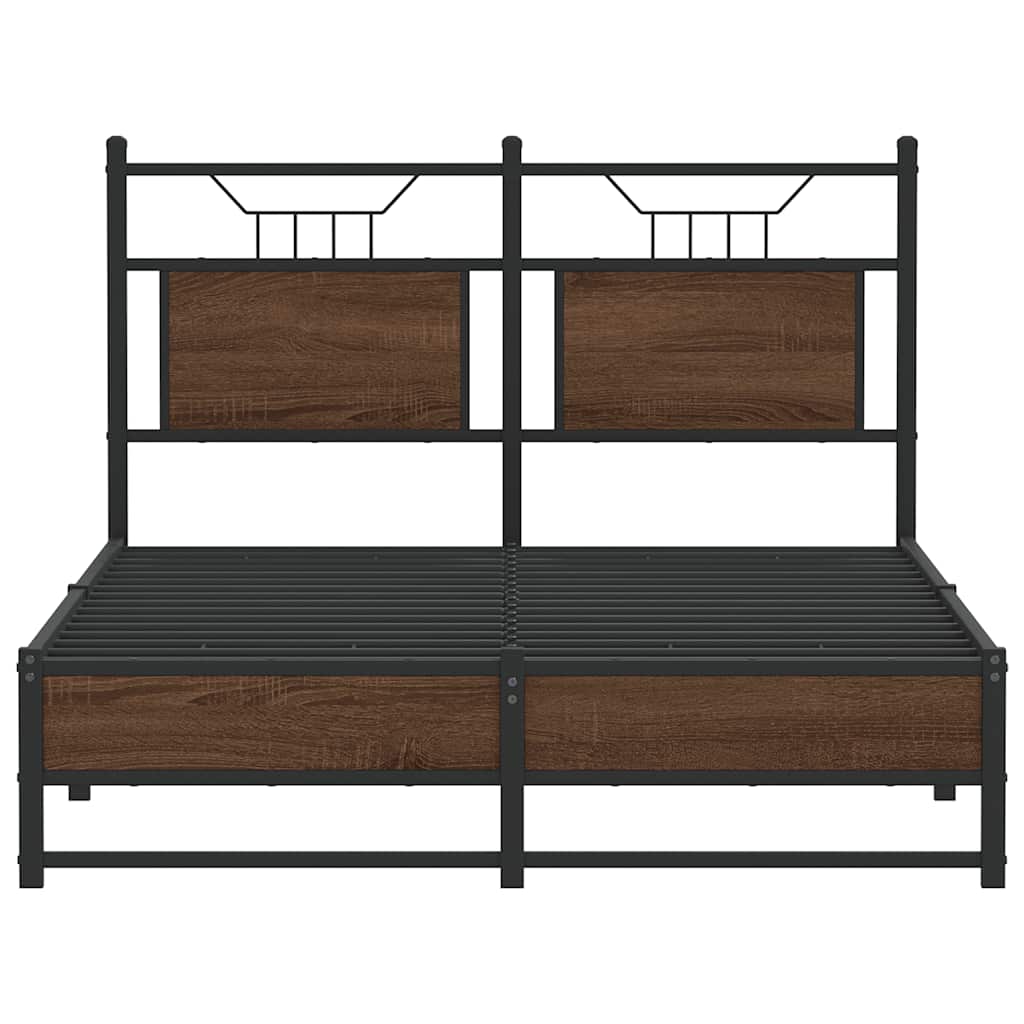 Giroletto senza Materasso Rovere Marrone 120x190 cm Truciolato | homemem39
