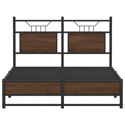 Giroletto senza Materasso Rovere Marrone 120x190 cm Truciolato | homemem39