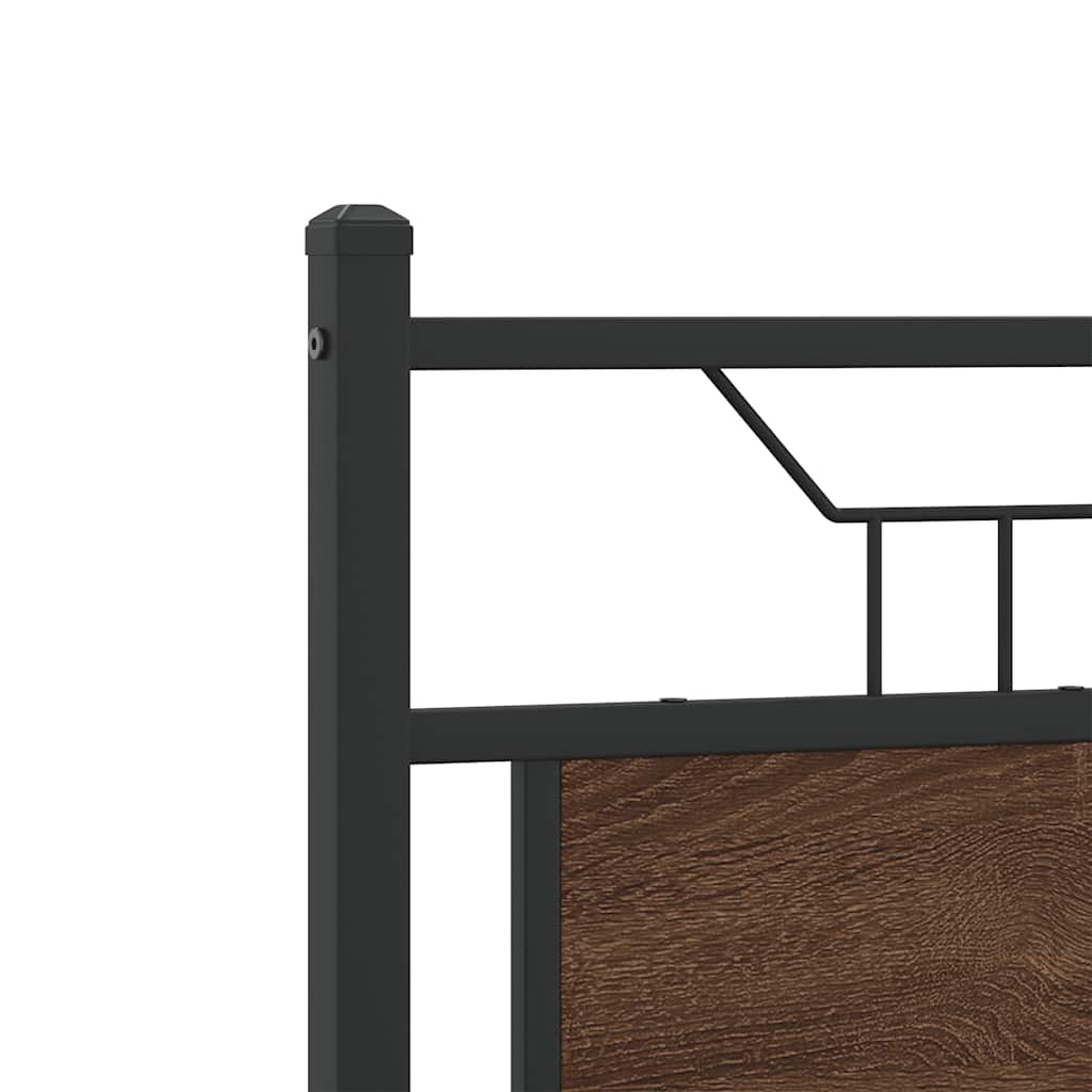 Giroletto senza Materasso Rovere Marrone 120x190 cm Truciolato | homemem39