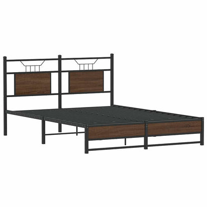 Giroletto senza Materasso Rovere Marrone 140x190 cm Truciolato | homemem39