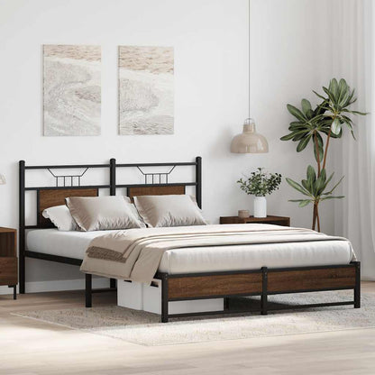 Giroletto senza Materasso Rovere Marrone 150x200 cm Truciolato