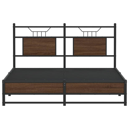 Giroletto senza Materasso Rovere Marrone 150x200 cm Truciolato | homemem39