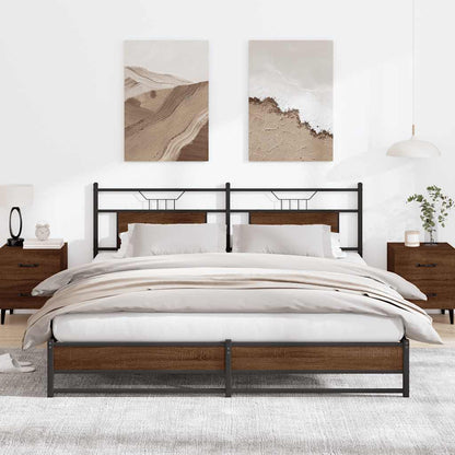 Giroletto senza Materasso Rovere Marrone 160x200 cm Truciolato | homemem39