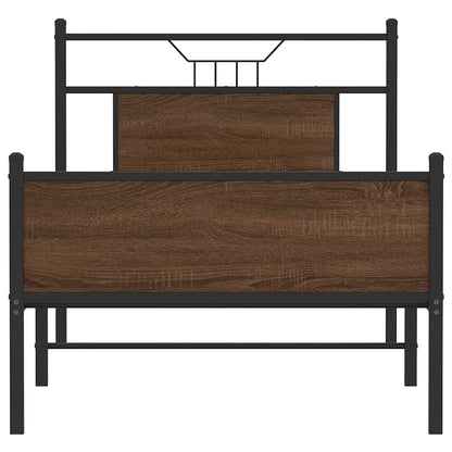 Giroletto senza Materasso Rovere Marrone 75x190cm in Truciolato | homemem39