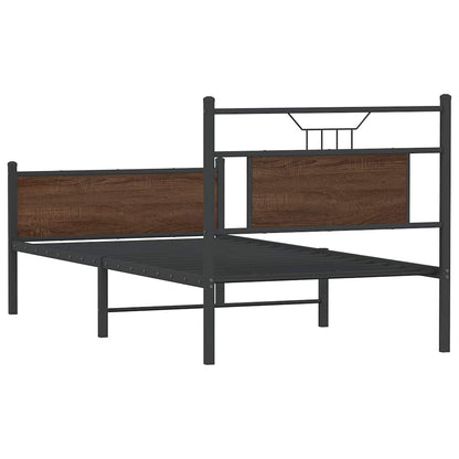 Giroletto senza Materasso Rovere Marrone 75x190cm in Truciolato | homemem39