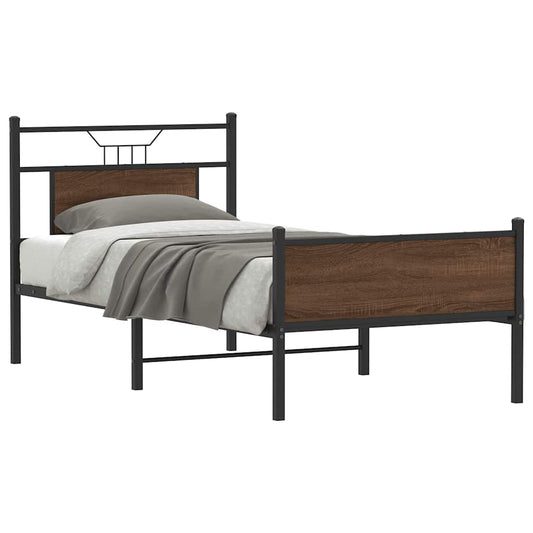 Giroletto senza Materasso Rovere Marrone 75x190cm in Truciolato | homemem39