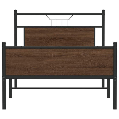 Giroletto senza Materasso Rovere Marrone 100x200 cm Truciolato | homemem39