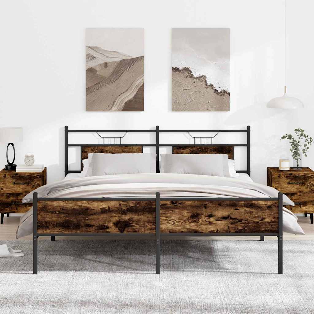 Giroletto senza Materasso Rovere Marrone 107x203 cm Truciolato