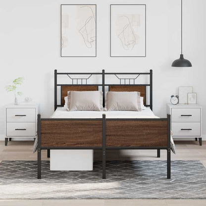 Giroletto senza Materasso Rovere Marrone 120x190 cm Truciolato