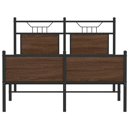 Giroletto senza Materasso Rovere Marrone 120x190 cm Truciolato - homemem39