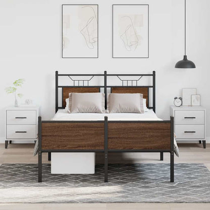 Giroletto senza Materasso Rovere Marrone 120x200 cm Truciolato