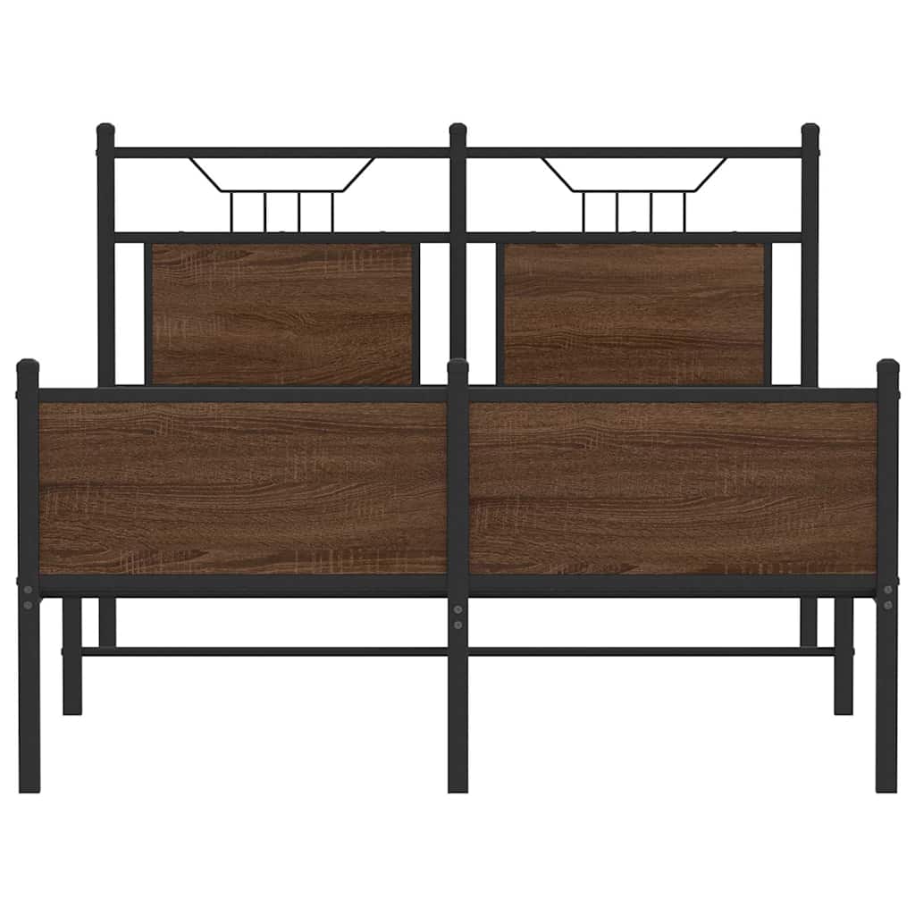 Giroletto senza Materasso Rovere Marrone 120x200 cm Truciolato | homemem39