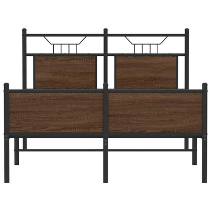 Giroletto senza Materasso Rovere Marrone 120x200 cm Truciolato