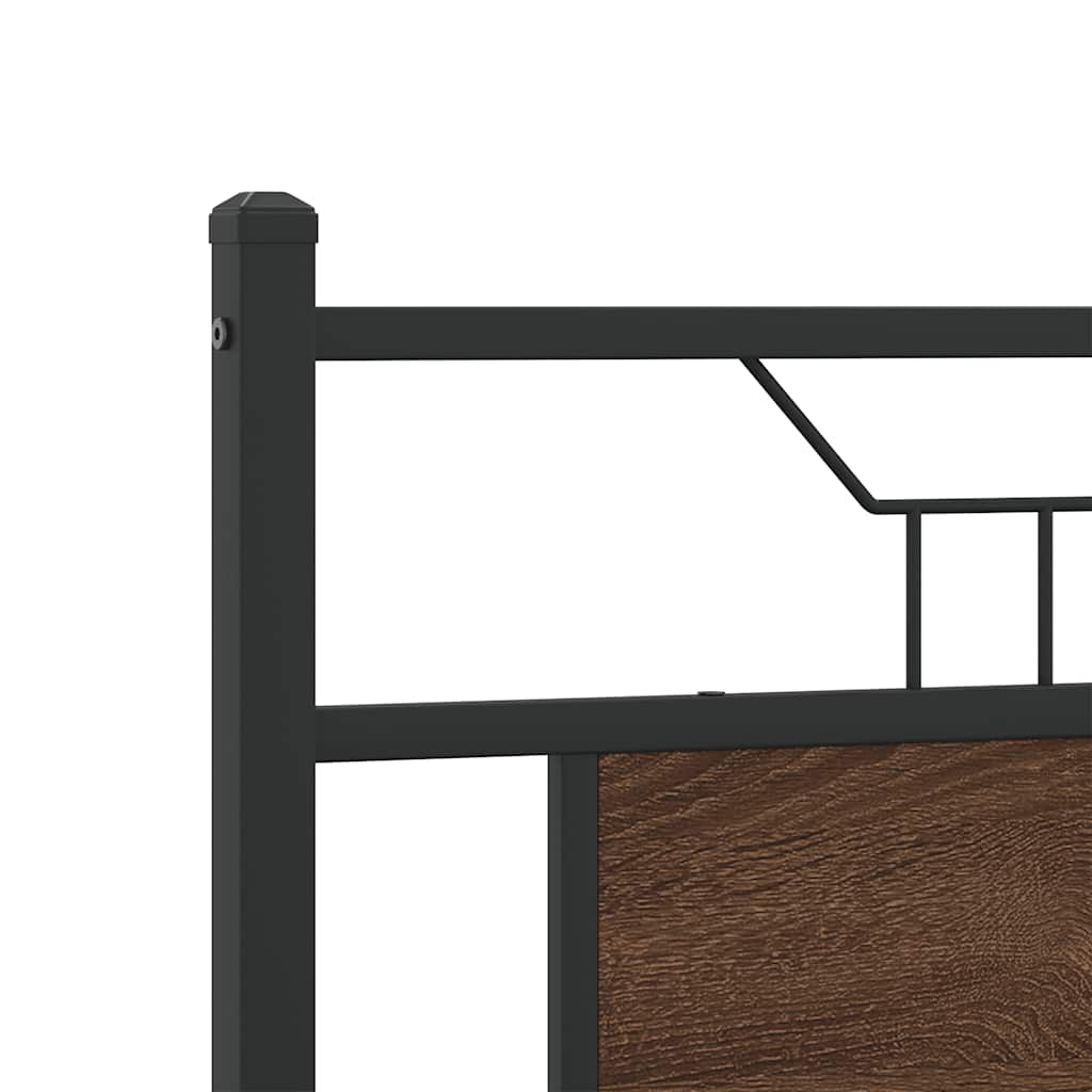 Giroletto senza Materasso Rovere Marrone 137x190 cm Truciolato | homemem39