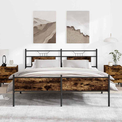 Giroletto senza Materasso Rovere Marrone 137x190 cm Truciolato