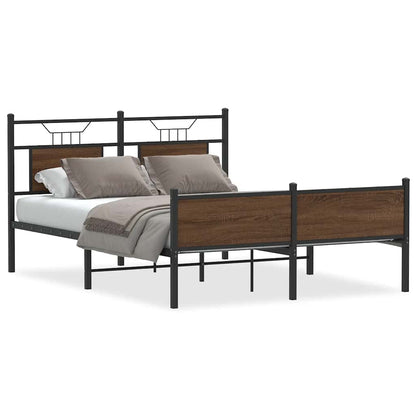 Giroletto senza Materasso Rovere Marrone 140x190 cm Truciolato | homemem39