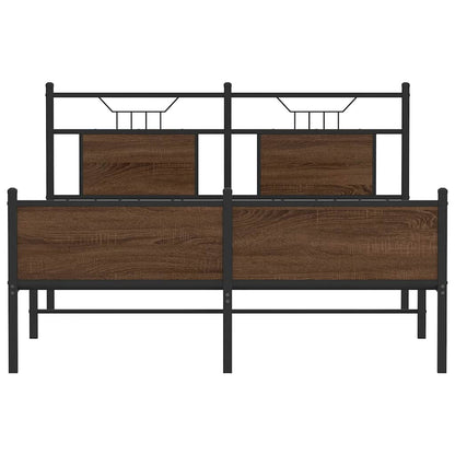 Giroletto senza Materasso Rovere Marrone 140x190 cm Truciolato | homemem39