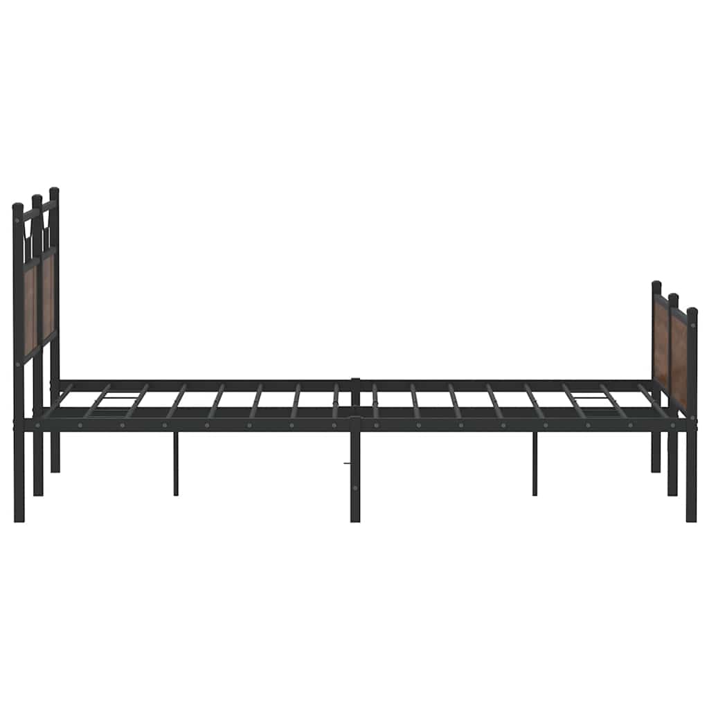 Giroletto senza Materasso Rovere Marrone 140x190 cm Truciolato | homemem39