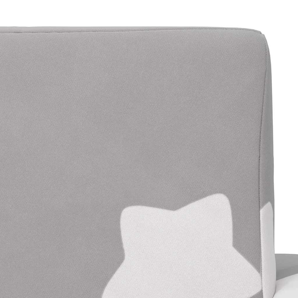 Divano Letto Bambini Grigio Chiaro con Stelle Morbido Peluche | homemem39