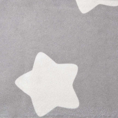 Divano Letto Bambini Grigio Chiaro con Stelle Morbido Peluche | homemem39