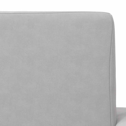 Divano per Bambini Grigio Chiaro in Morbido Peluche | homemem39