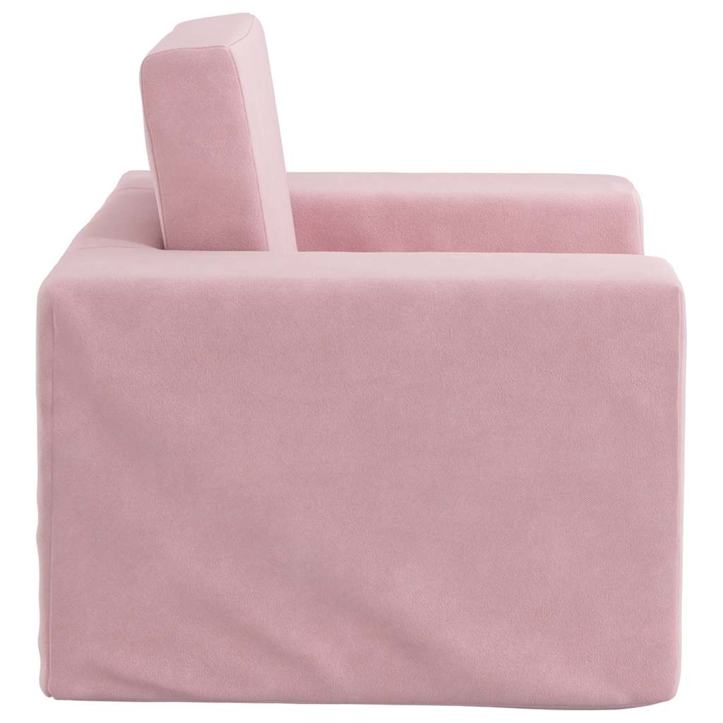 Divano per Bambini Rosa in Morbido Peluche | homemem39