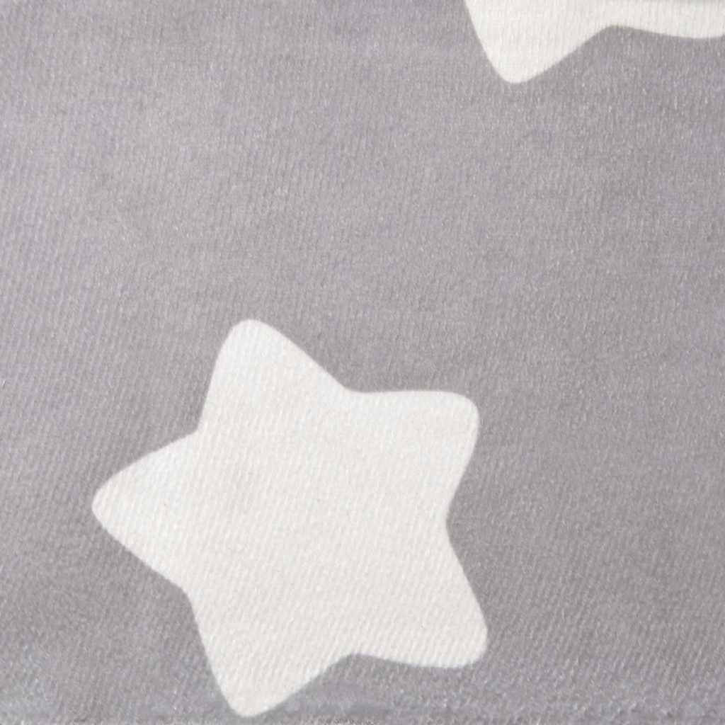 Divano per Bambini Grigio Chiaro con Stelle in Morbido Peluche | homemem39