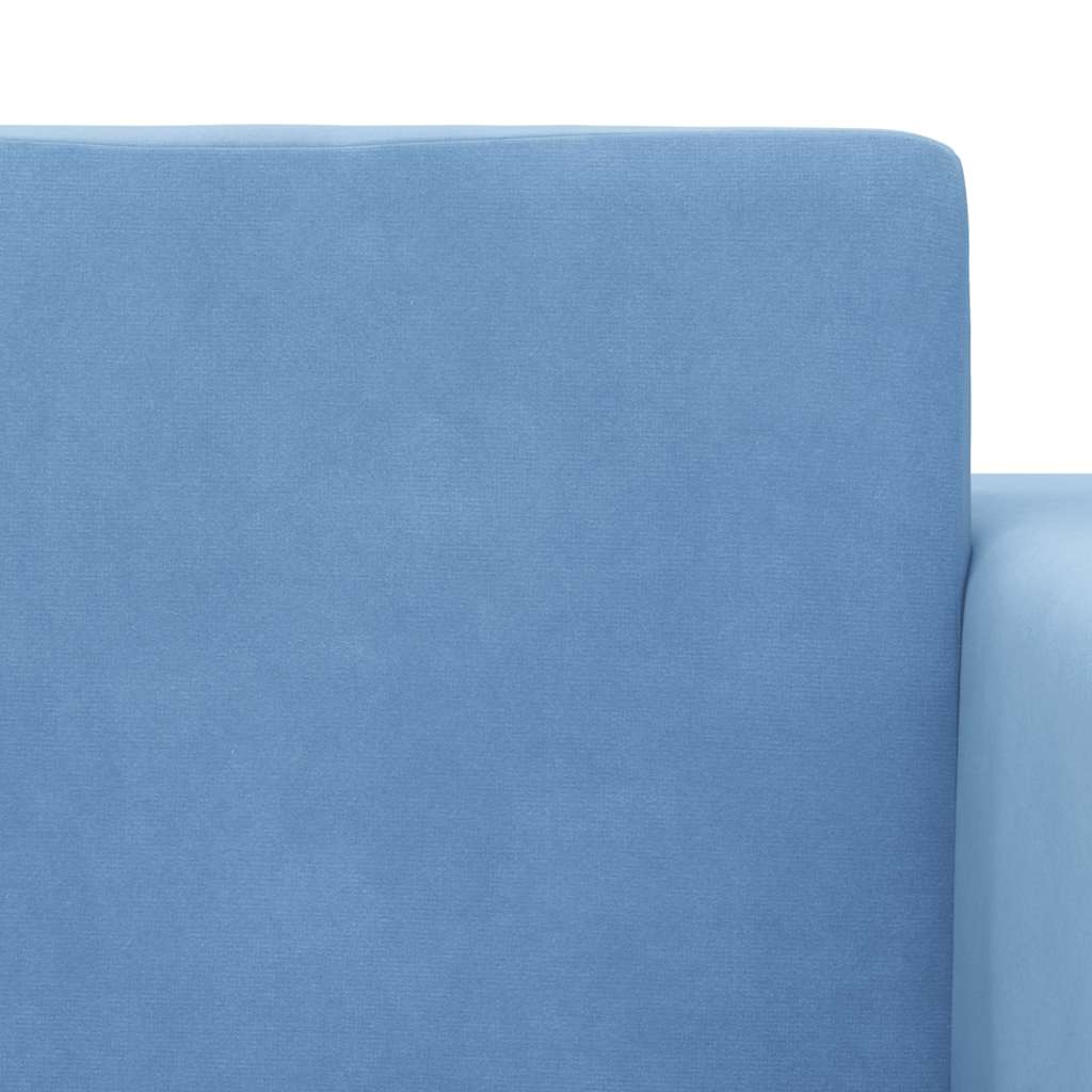 Divano per Bambini Blu in Morbido Peluche | homemem39