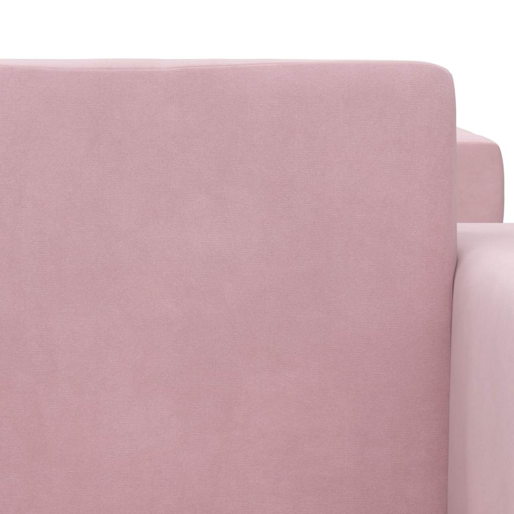 Divano per Bambini Rosa in Morbido Peluche | homemem39
