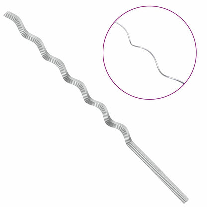 Supporto per piante 20 pcs Argento 150 x 0,6 x 0,6 cm Acciaio | homemem39