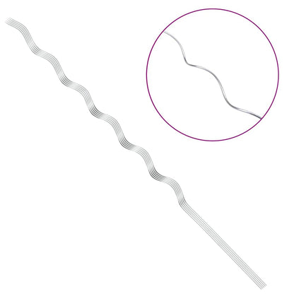 Supporto per piante 5 pcs Argento 110 x 0.6 x 0.6 cm Acciaio