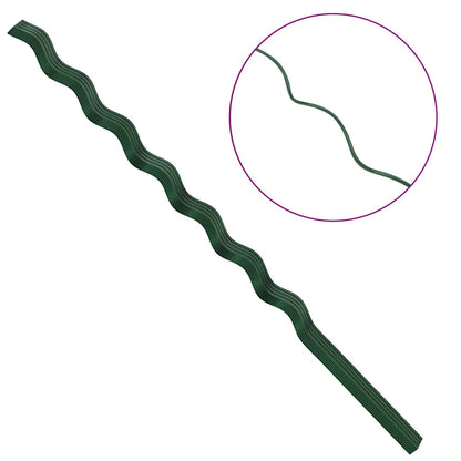 Supporto per piante 50 pcs Verde 110 x 0.6 x 0.6 cm Acciaio