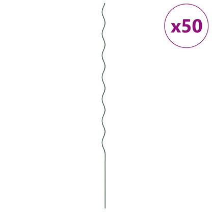 Sostegni a spirale per piante 50 pcs Verde 170 cm