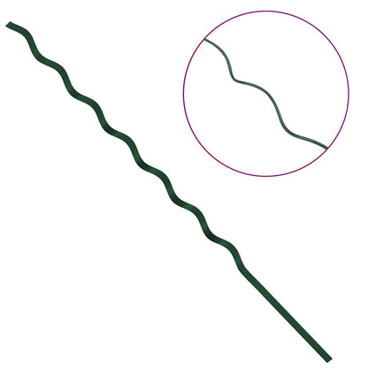 Supporto per piante 5 pcs Verde 110 x 0.6 x 0.6 cm Acciaio