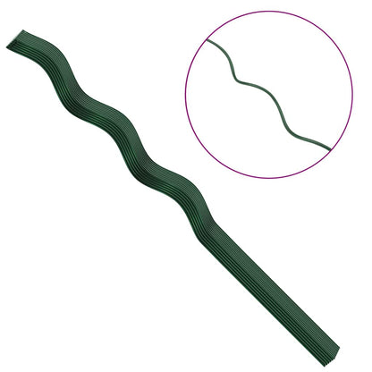 Supporto per piante 50 pcs Verde 110 x 0.6 x 0.6 cm Acciaio | homemem39