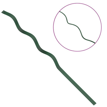 Supporto per piante 5 pcs Verde 110 x 0.6 x 0.6 cm Acciaio | homemem39