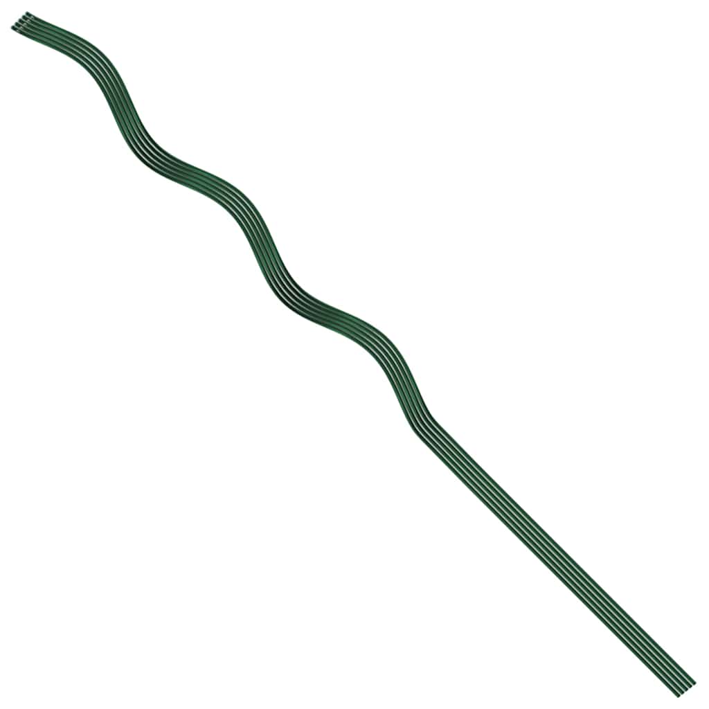 Supporto per piante 5 pcs Verde 110 x 0.6 x 0.6 cm Acciaio | homemem39