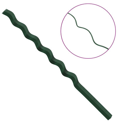 Supporto per piante 50 pcs Verde 150 x 0,6 x 0,6 cm Acciaio | homemem39