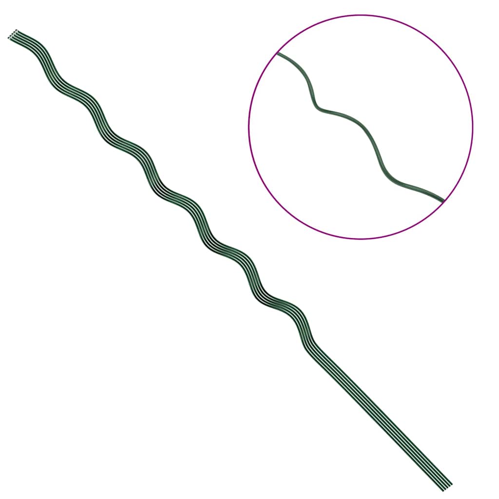 Sostegni a spirale per piante 5 pcs Verde 150 cm