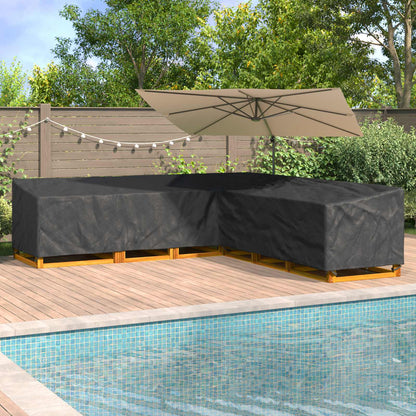 Copertura per mobili Nero 300 x 300 x 80 cm Tessuto Oxford 210D | homemem39