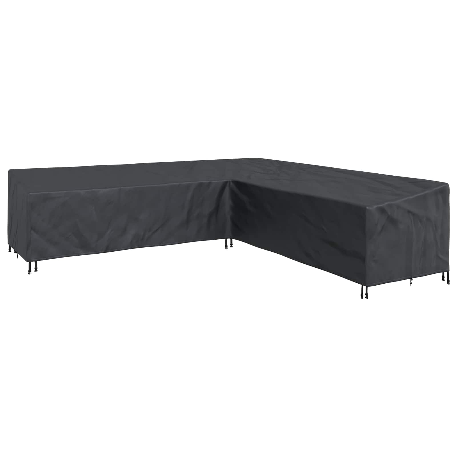 Copertura per mobili Nero 325 x 325 x 80 cm Tessuto Oxford 210D | homemem39