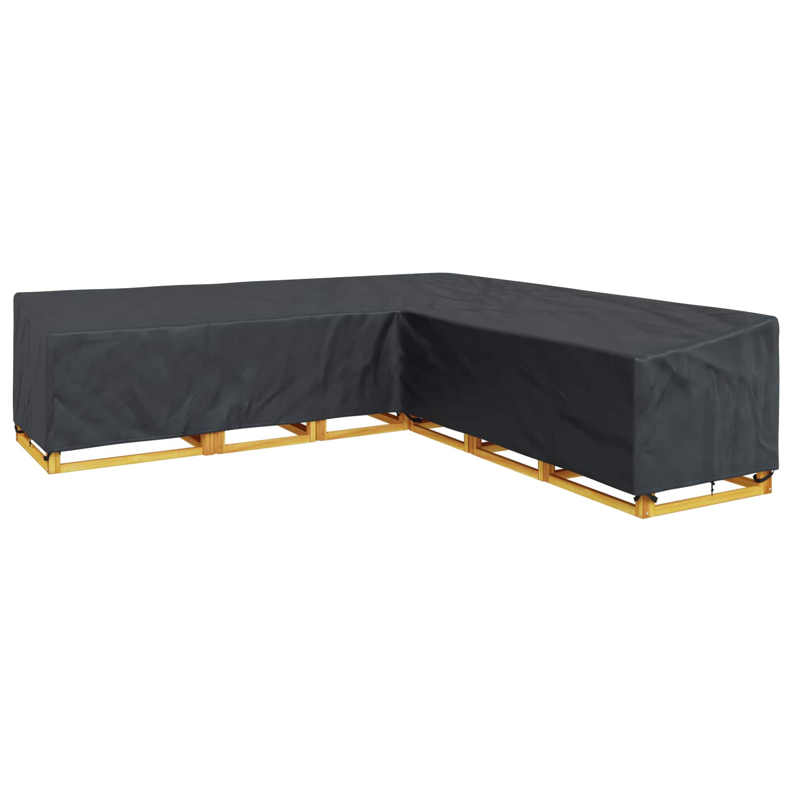 Copertura per mobili Nero 325 x 325 x 80 cm Tessuto Oxford 420D | homemem39