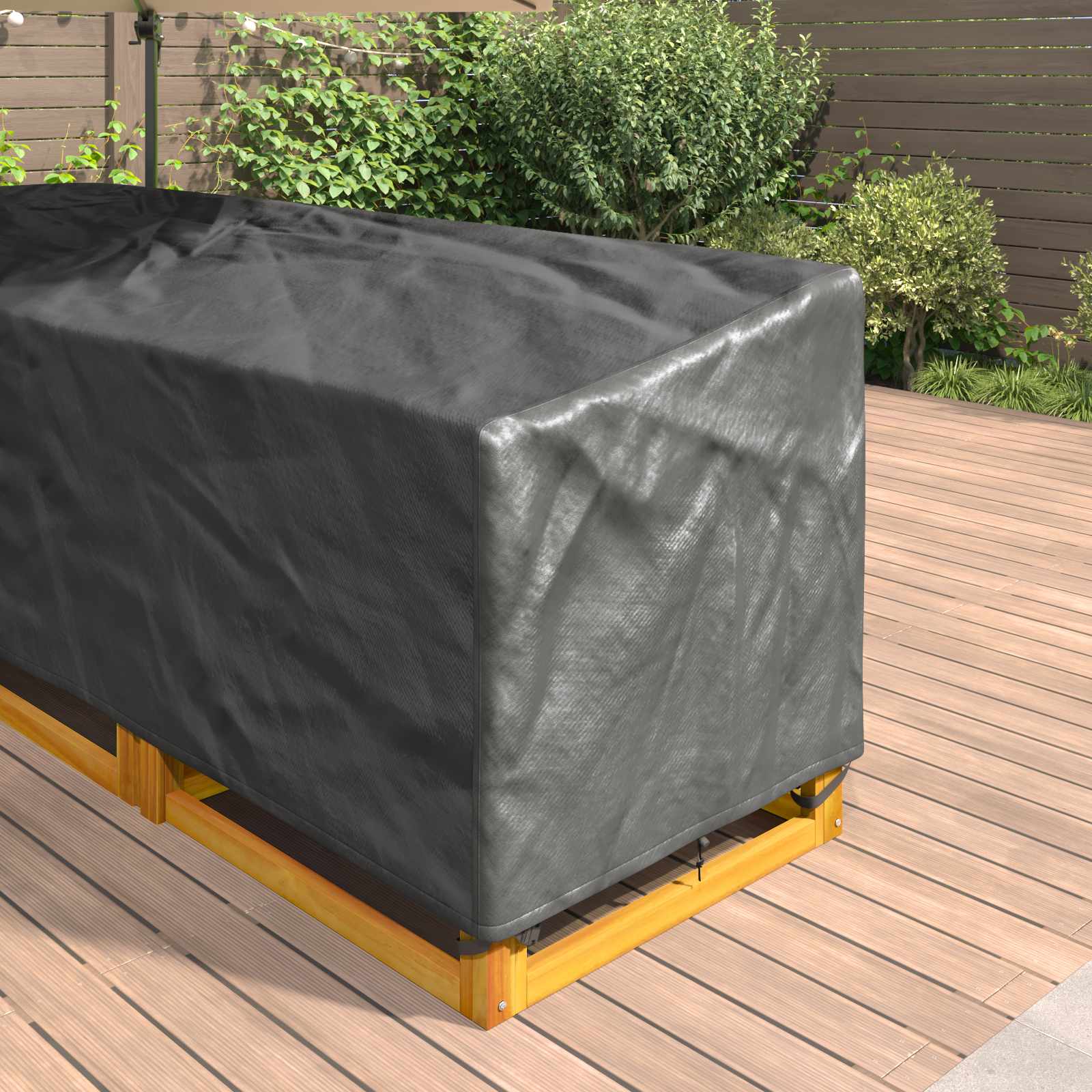Copertura per mobili Nero 260 x 210 x 80 cm Tessuto Oxford 210D | homemem39