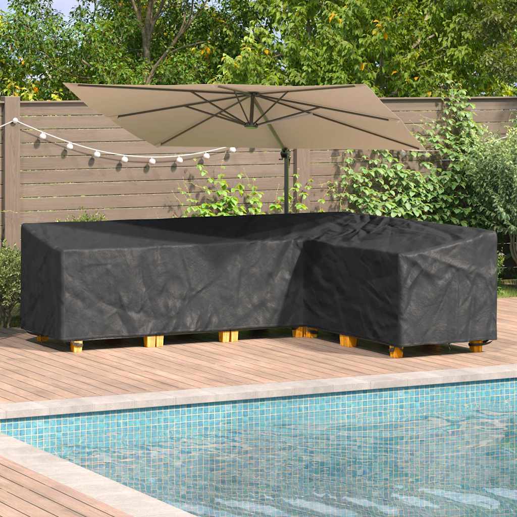 Copertura per mobili Nero 286 x 222 x 80 cm Tessuto Oxford 210D | homemem39