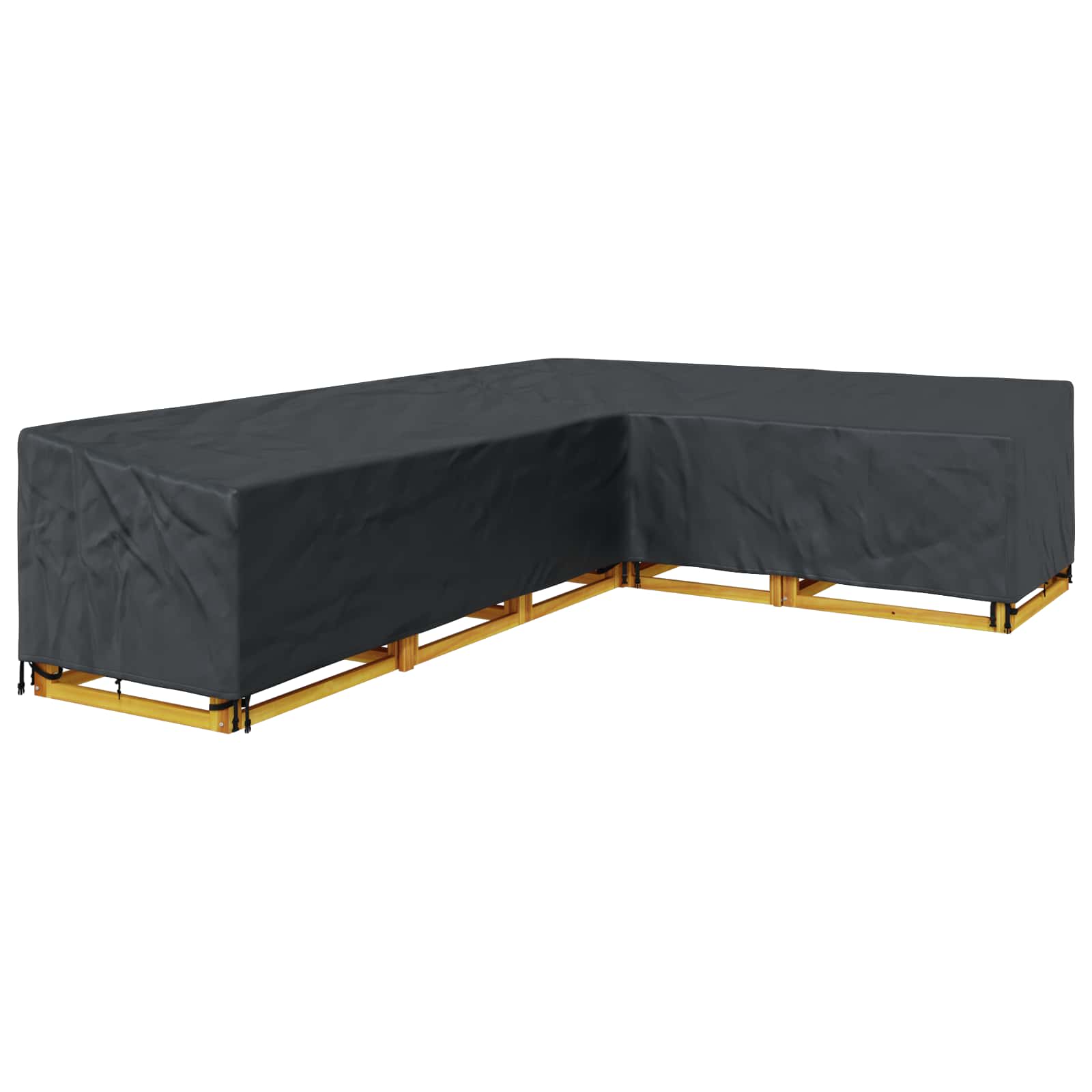 Copertura per mobili Nero 330 x 255 x 80 cm Tessuto Oxford 210D | homemem39