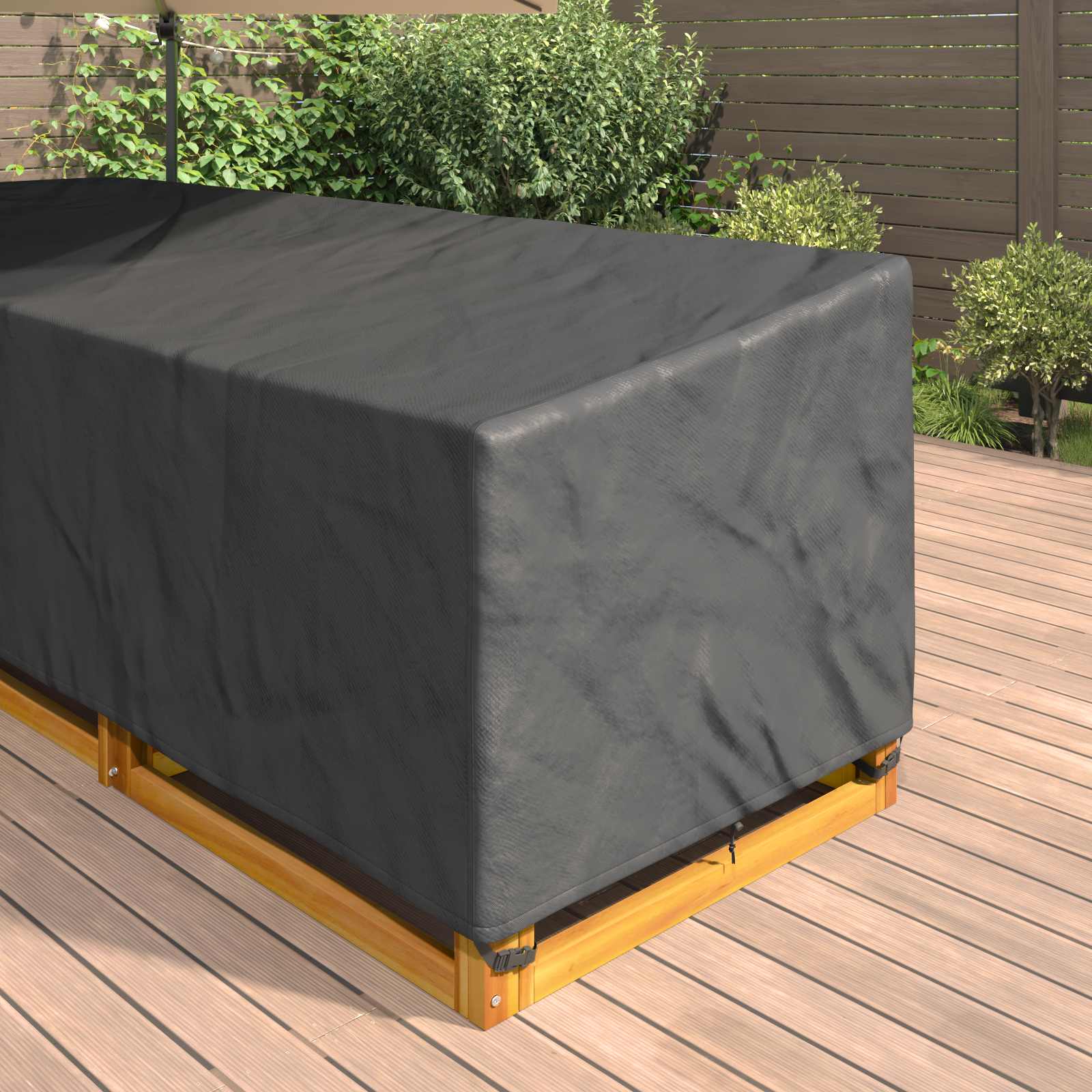 Copertura per mobili Nero 355 x 275 x 80 cm Tessuto Oxford 210D | homemem39