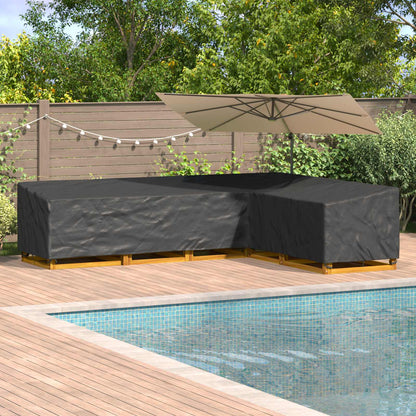Copertura per mobili Nero 355 x 275 x 80 cm Tessuto Oxford 420D | homemem39