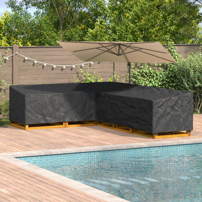 Copertura per mobili Nero 355 x 275 x 80 cm Tessuto Oxford 420D | homemem39